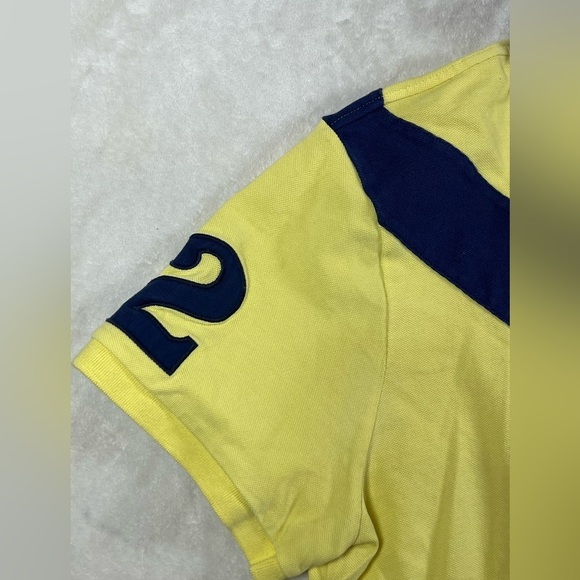 Polo Ralph Lauren XXL Classic Yellow Rugby Short Sleeve Yacht Club Polo Shirt - Picture 5 of 11